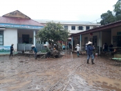 Trường MN số 1 xã Pá Khoang Khắc phục sau mưa lũ