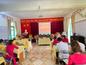 Trường MN số 1 xã Pá Khoang tổ chức Hội nghị viên chức, người lao động năm học 2022-2023